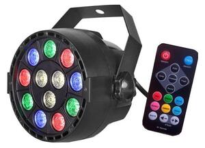 HADEX Disco naświetlacz LED LED/12W/230V multikolor + pilot HD0524