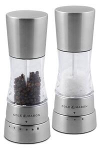 Cole&Mason Cole&Mason - Zestaw młynków do soli i pieprzu DERWENT MINI 2 szt. 15,7 cm chrom matowy GG420