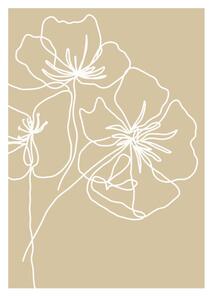 Plakat 29x41 cm White Poppy – Veronika Boulová