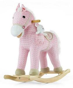 Konik na biegunach Milly Mally Pony z melodią,różowy