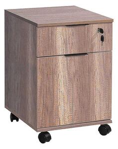 Adore Furniture Kontener biurowy 61x41 cm brązowy AD0088