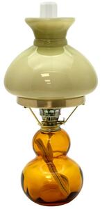 Floriánova huť Lampa naftowa ZUZANA 43 cm bursztyn FL0036