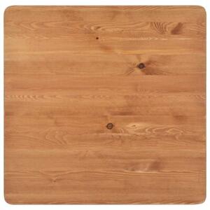 Stolik barowy, czarny, 60x60x108 cm, lite drewno sosnowe i stal