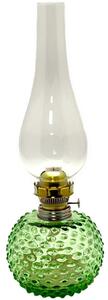 Floriánova huť Lampa naftowa EMA 38 cm jasnozielona FL0039