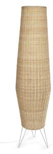 Naturalna rattanowa lampa stojąca z rattanowym kloszem (wysokość 120 cm) Kamaria – Kave Home