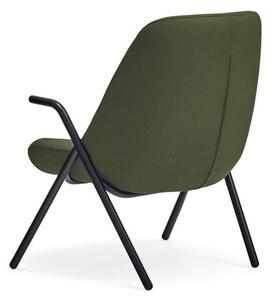 Zielony fotel Teulat Dins, wys. 90 cm