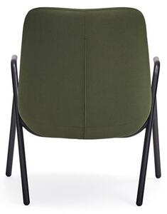 Zielony fotel Teulat Dins, wys. 90 cm