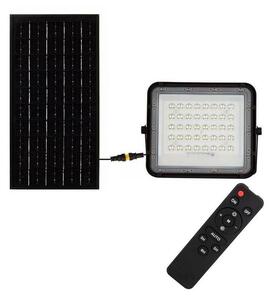 V-Tac LED zewnętrzny solarny reflektorowa LED/10W/3,2V IP65 6400K czarne + +pilot VT1357