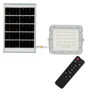 V-Tac LED Zewnętrzny naświetlacz solarny LED/6W/3,2V IP65 6400K biały + pilot VT1361