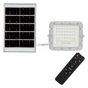 V-Tac LED zewnętrzny solarny reflektorowa LED/10W/3,2V IP65 6400K biała + + +pilot VT1363
