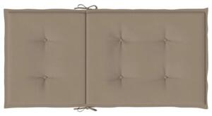 Poduszki na krzesła ogrodowe, 4 szt., taupe, 100x50x3 cm