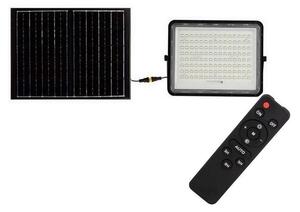 V-Tac LED Zewnętrzny naświetlacz solarny LED/20W/3,2V 6400K czarne + +pilot VT1457