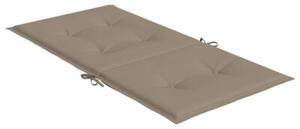 Poduszki na krzesła ogrodowe, 4 szt., taupe, 100x50x3 cm