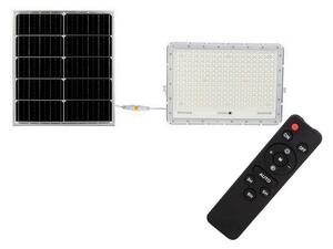 V-Tac LED Zewnętrzny naświetlacz solarny LED/30W/3,2V 4000K biała + + +pilot VT1464
