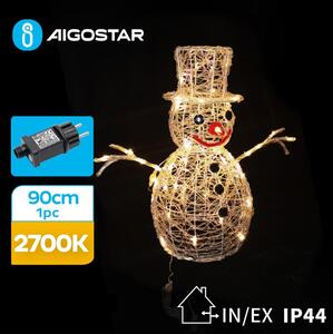 Aigostar B.V. Aigostar-LED Zewnętrzna dekoracja bożonarodzeniowa LED/3,6W/31/230V 2700K 90cm IP44 bałwan AI0476
