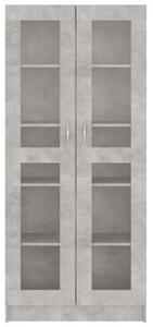 Witryna, szarość betonu, 82,5x30,5x185,5 cm
