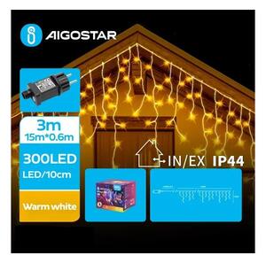 Aigostar B.V. Aigostar - LED Zewnętrzny łańcuch świąteczny 300xLED/8 funkcje 18x0,6m IP44 ciepła biel AI0464