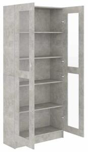 Witryna, szarość betonu, 82,5x30,5x185,5 cm
