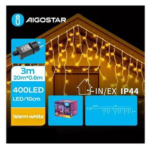 Aigostar B.V. Aigostar - LED Zewnętrzny łańcuch bożonarodzeniowy 400xLED/8 funkcji 23x0,6m IP44 ciepła biel AI0494