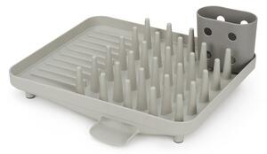 Jasnoszary plastikowy ociekacz 33,5x31,5 cm Duo – Joseph Joseph