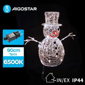 Aigostar B.V. Aigostar-LED Zewnętrzna dekoracja bożonarodzeniowa LED/3,6W/31/230V 6500K 90cm IP44 bałwan AI0478