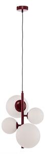 Lampa Wisząca ALDEX, Joel, ściemnialny, czerwony, salon, metal, nowoczesny