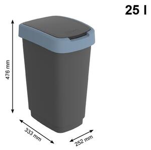 Kosz na śmieci z tworzywa sztucznego z recyklingu 25 L Twist − Rotho