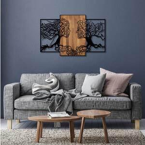 Asir Dekoracja ścienna 125x79 cm drzewo życia drewno/metal AS1725