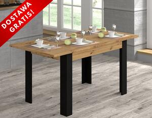 Stół rozkładany do kuchni loft 120cm artisan | Umeblowana.com