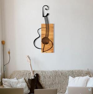 Asir Dekoracja ścienna 39x93 cm gitara drewno/metal AS1637