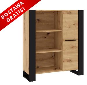 Szafka biurowa loft półka na książki artisan | Umeblowana.com