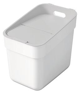 Biały kosz na śmieci do segregacji odpadów z plastiku z recyklingu 20 l Ready To Collect – Curver