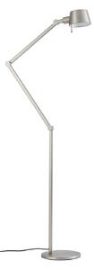 Lampa Podłogowa Lucande, Silka, metaliczny, gabinet | pracownia, metal, nowoczesny