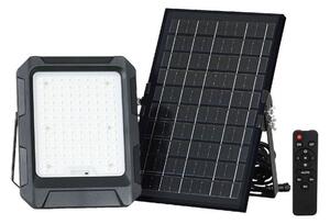 V-Tac LED Naświetlacz solarny LED/10W/3,7V IP65 4000K czarney+ pilot VT1706