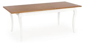 WINDSOR stół rozkładany 160-240x90x76 cm kolor ciemny dąb/biały (2p=1szt)