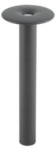 Zewnętrzna Lampa Lucande, Haloa, czarny, taras, aluminium, nowoczesny