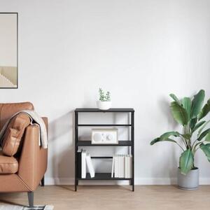 Półka na książki czarny dąb 60 x 29,5 x 81 cm
