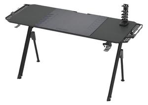Milagro Stół do gier FALCON z podświetleniem LED RGB 156x60 cm czarny MI1966