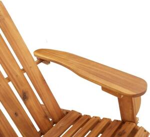 Fotel bujany adirondack, lite drewno akacjowe
