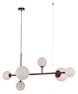 Lampa Wisząca ALDEX, Joel, ściemnialny, czerwony, jadalnia, metal, nowoczesny