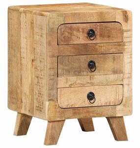 Szafka nocna 37x32x50 cm drewno lite surowe mango
