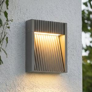 Zewnętrzna Lampa Lucande, Tavion, czarny, taras, aluminium, nowoczesny