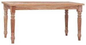 Stolik kawowy Batavia, 90x50x45 cm, bielone, lite drewno tekowe