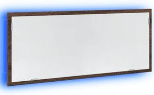 Lustro Åazienkowe z LED, brÄ zowy dÄ b, 100x8,5x37 cm