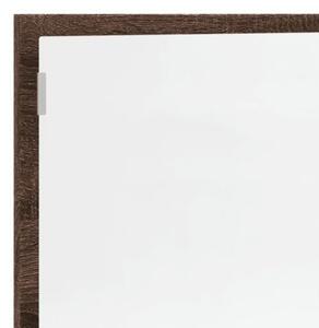 Lustro Åazienkowe z LED, brÄ zowy dÄ b, 100x8,5x37 cm