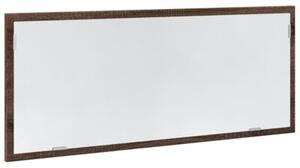 Lustro Åazienkowe z LED, brÄ zowy dÄ b, 100x8,5x37 cm