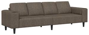 Nowoczesna sofa do salonu w kolorze ciemnoszarym z poduszkami relaksacyjnymi