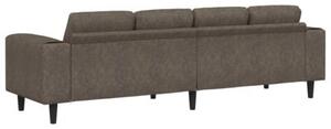 Nowoczesna sofa do salonu w kolorze ciemnoszarym z poduszkami relaksacyjnymi