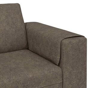 Nowoczesna sofa do salonu w kolorze ciemnoszarym z poduszkami relaksacyjnymi