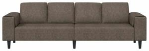 Nowoczesna sofa do salonu w kolorze ciemnoszarym z poduszkami relaksacyjnymi